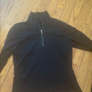 Woman’s Black Half-Zip Sweater